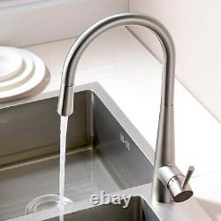 ENKI KT068 Contemporary Pull Out Kitchen Sink Mixer Tap Brushed Nickel URBAN