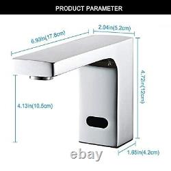Electric Automatic Touchless Bathroom Sink Faucet Hot and Cold Mixer Sensor