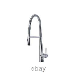 Enza Hervey Chrome Single Lever Pull Out Mixer Kitchen Tap