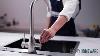 Euro Round Brushed 3 Ways Kitchen Sink Mixer Tap 360 Swivel