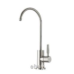 Faucet Kitchen Sink Sprayer Mixer Pull Single Tap Handle Down Swivel Brushed