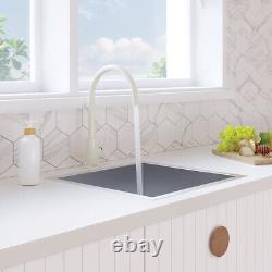 Fienza Sink Mixer Kitchen Tap Pin Lever Kaya Ambience Gloss Warm White 228105W