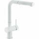 Franke Active Plus White Kitchen Sink Modern Mixer Tap Single Lever Pull Out