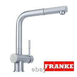 Franke Atlas Stainlees Steel Pull Out Spray Mixer Kitchen Tap New