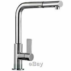 Franke Neptune Chrome Kitchen Sink Modern Mixer Tap Single Lever Pull Out Spray