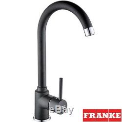 Franke Pola Onyx Black Single Lever Kitchen Sink Mixer Tap