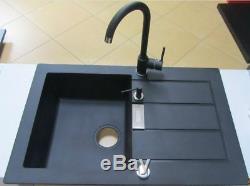 Franke Pola Onyx Swivel Spout Kitchen Sink Basin Modern Mixer Tap Single Lever