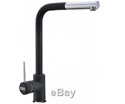 Franke Sirius Side Single Lever Kitchen Sink Modern Mixer Tap Pull-out Onyx