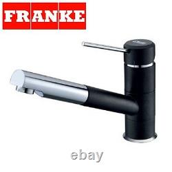 Franke Sirius Top Chrome/onyx Finish Mixer Kitchen Tap Pull Out Spray New
