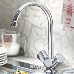 GROHE 31819001 Costa S Kitchen Sink Mixer Tap Polished Chrome Dual Handle