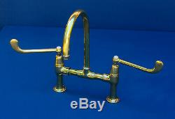 Genuine Shanks surgeon lever mixer tap brass belfast sink hospital faucet