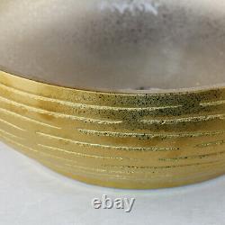 Gold Bathroom Ceramic Basin Bowl Combo Vessel Sink Brass Mixer Faucet Drain Set
