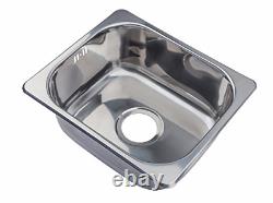 Grand Taps Small Steel Inset Single Bowl Kitchen Sink A11 mr