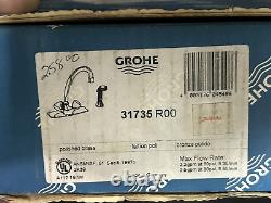 Grohe 3175 ROO 2.25 GPM 1 Hole Polished Brass Two Handle Mixer Faucet With Sprayer