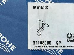 Grohe 32168000 Minta L-Spout Single-lever Sink mixer Pull-Out Tap, Chrome New