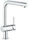 Grohe 32168000 Minta Single Lever Mono Sink Mixer High Swivel L Pull Out Spout