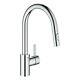Grohe Chrome High Spout Single Lever Pull Out Spray Mixer Kitchen Tap Eurosmar