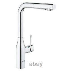 Grohe Chrome Single Lever Pull Out Spray Mixer Kitchen Tap