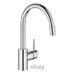 Grohe Concetto Chrome Pull Out Spray Single Lever Mixer Kitchen Tap