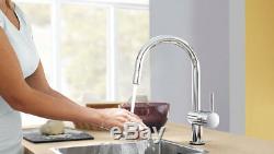 Grohe Minta Single Lever Kitchen Sink Mixer Tap Swivel Spout Pull Out Spray