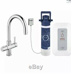 Grohe Red Duo Kitchen Sink Mixer Hot Tap C Spout Single Boiler 4 Litre 30058000