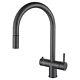 Gunmetal 3 in 1 Instant Boiling Hot Water Kitchen Faucet Mixer Tap Only