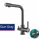 Home Kitchen Faucet Dual Handle Cold Hot Mixer Water Faucets Sink Basin Taps New