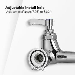 Home Kitchen Sink Faucet Commercial PreRinse Faucet 12 Wall Mount Add-On Faucet