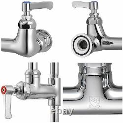 Home Kitchen Sink Faucet Commercial PreRinse Faucet 12 Wall Mount Add-On Faucet