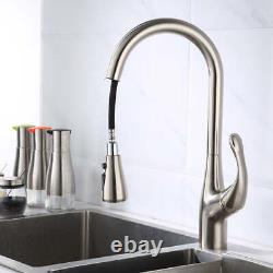 InArt Single-Handle Kitchen Sink Mixer 360° Pull-Down Sprayer Kitchen Faucet Mul