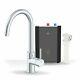 Intu 3 in 1 Instant Boiling Water Kitchen Tap Tank Filter Hot Cold Chrome Curved