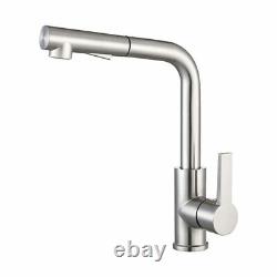 Kitchen Basin Faucet Pull Out Sink Mixer Bathroom Spray Head Deck Mounted Tap