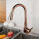Kitchen Basin Sink Mixer Tap Rose Gold Single Handle/Hole Hand Pull out Faucet