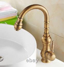 Kitchen Faucet Antique Brass Single Handle Cold & Hot Sink Mixer Tap 2an004