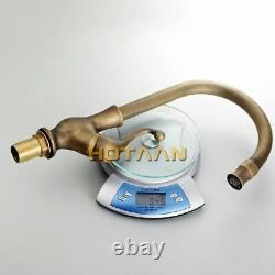 Kitchen Faucet Antique Brass Swivel Bathroom Basin Sink Mixer Tap Crane
