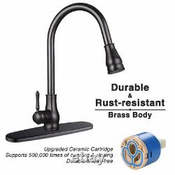 Kitchen Faucet Sink Pull Down Sprayer Single Handle Swivel Mixer Tap-US