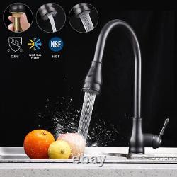 Kitchen Faucet Sink Pull Down Sprayer Single Handle Swivel Mixer Tap Useful