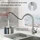 Kitchen Faucet Solid Brass Sink Tap Single Handle Brushed NickeLPull Out Sprayer