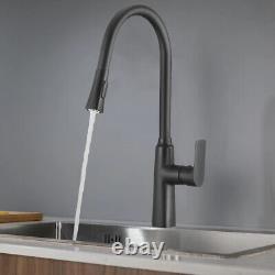 Kitchen Mixer Tap Black Pull Out Tap Hotel Brass Faucet Sink Basin Faucet Swivel