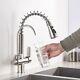 Kitchen Purified Faucet Brasses Pull Out Water Filter Hot Cold Mixer Crane Sink