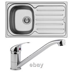 Kitchen Sink 1.0 Bowl Stainless Steel Single Basin With Tap