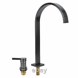Kitchen Sink Faucet Copper G1/2 Thread Rust Proof Hot Cold Water Mixer Basin Tap