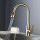 Kitchen Sink Faucet Hot Cold Mixer Tap Pull Out Nozzle Spray Head Brass Bathroom