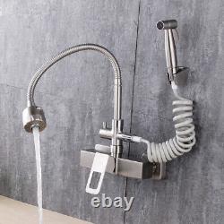 Kitchen Sink Faucet Hot Cold Swivel Spout Tap Mixer Bathroom Bidet Spray Nozzle