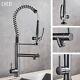 Kitchen Sink Faucet Pull Down Spray Swivel High Arc Mixer Tap Oil Rubber Bronze