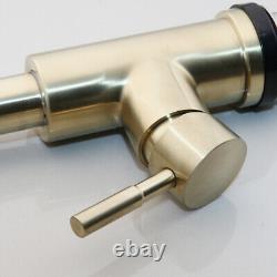 Kitchen Sink Faucet Pull Out Sprayer Swivel Mixer Touch Sensor Taps Brushed Gold