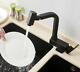 Kitchen Sink Faucet Swivel Mixer Hot Cold Spout Tap Bathroom Folding Deck Mount