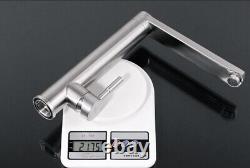 Kitchen Sink Faucet Swivel Spout Tap Hot Cold Mixer Bathroom Single Handle Tap
