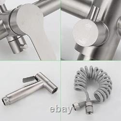 Kitchen Sink Faucet Wall Mount Commercial Faucet with Side Sprayer Sink Faucet
