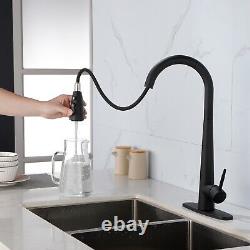 Kitchen Sink Faucets with Pull Down Sprayer Single Handle Copper Kitchen Faucet